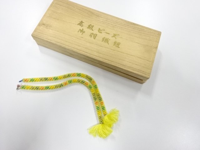 アンティーク　ビーズ　羽織紐