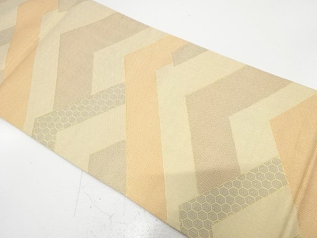 JAPANESE FUKURO OBI / SAGANISHIKI / WOVEN GEOMETRIC
