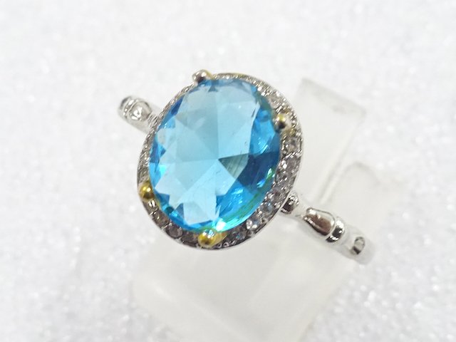 色石　指輪(21.5号)