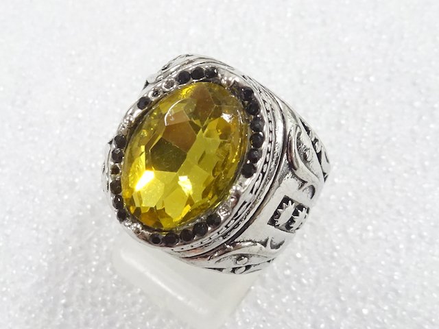 色石　指輪(16.5号)