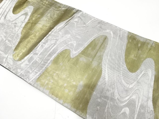 アンティーク　流水模様織り出し袋帯（材料）