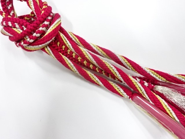 未使用品　正絹　手組帯締め