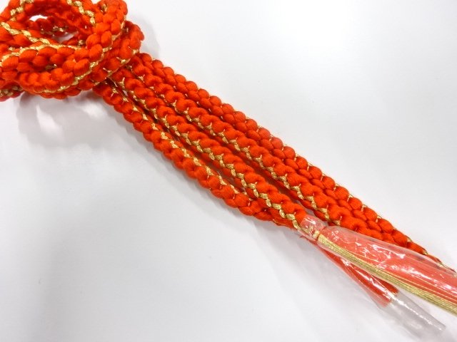 未使用品　正絹　手組帯締め