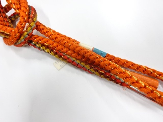 未使用品　正絹　手組帯締め