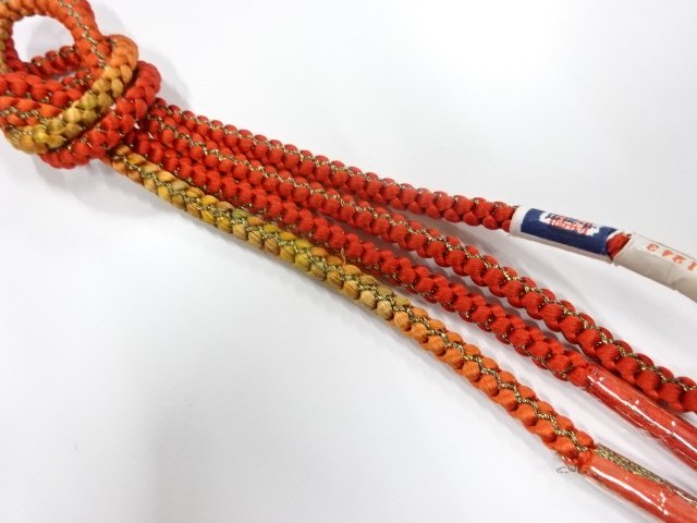 未使用品　正絹　手組帯締め