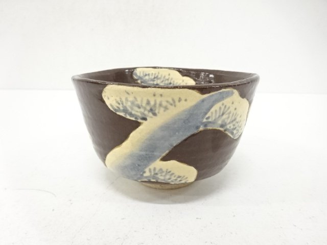 作家物　松絵　茶碗(保護箱付)