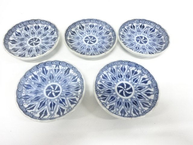 古伊万里　染付　小皿　5客