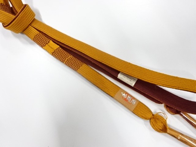 未使用品　正絹　手組帯締め