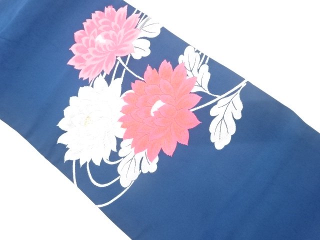 アンティーク　菊模様織り出し名古屋帯（着用可）