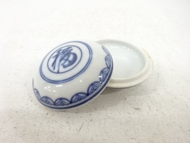 京焼　染付　香合