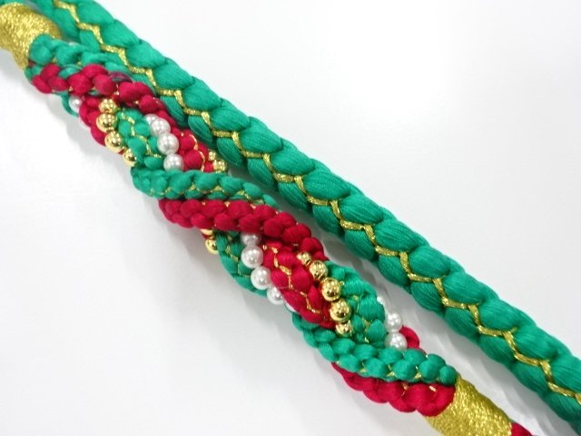 JAPANESE KIMONO / FOR FURISODE HAND-TIED OBIJIME