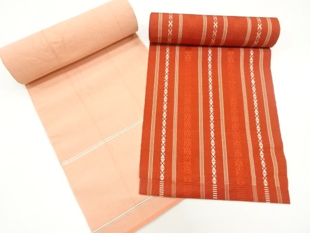 JAPANESE KIMONO / ANTIQUE SET OF 2 OBIJI BOLT