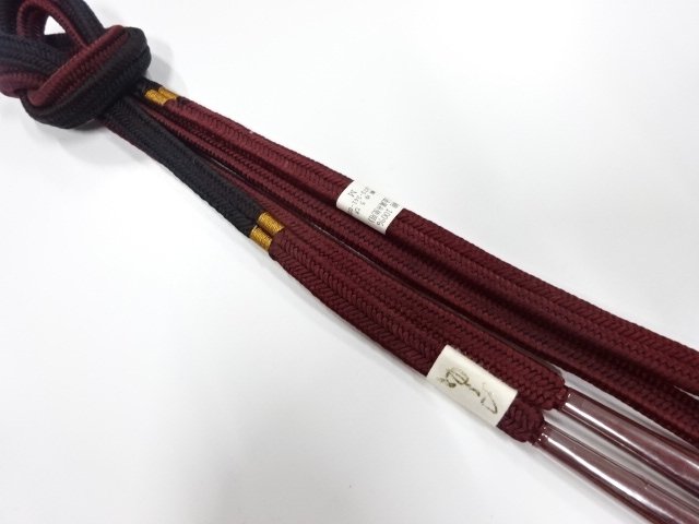 未使用品　正絹　手組帯締め