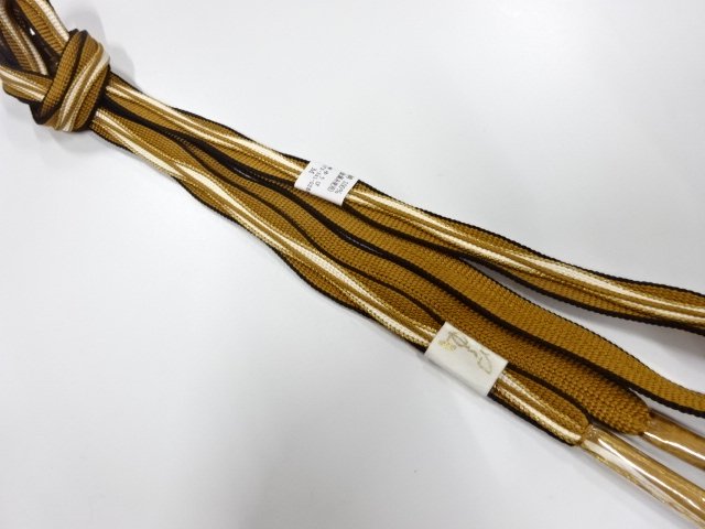 未使用品　正絹　手組帯締め