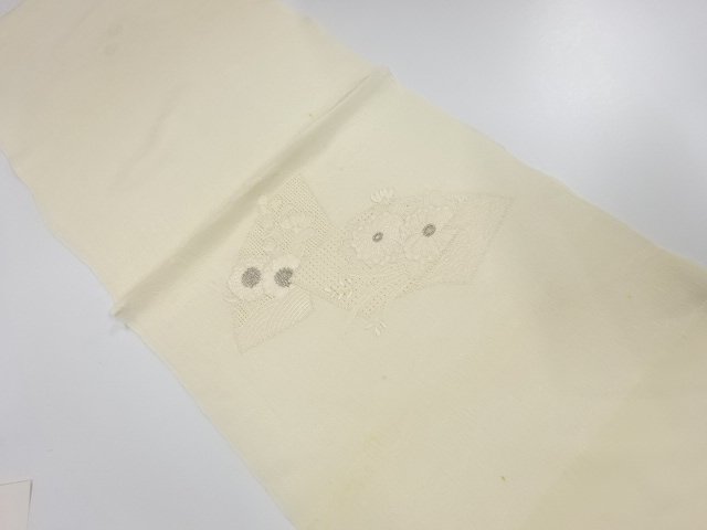 正絹　汕頭蘇州刺繍　帯揚げ