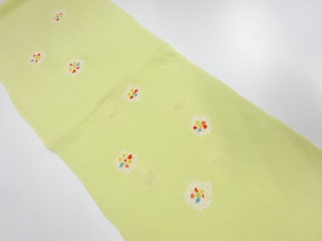 未使用品　正絹　縮緬地　絞り　帯揚げ