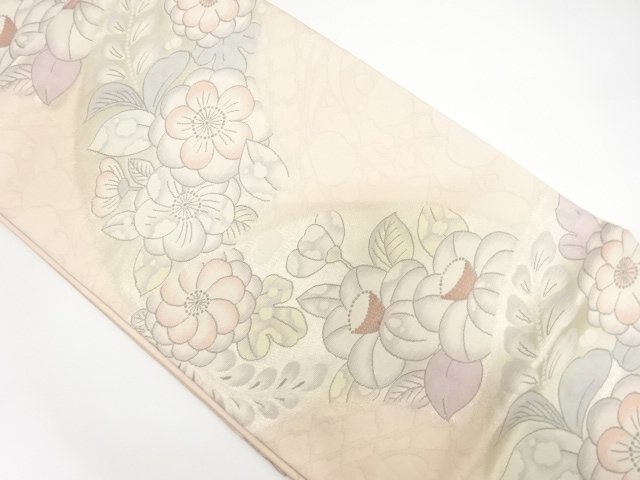 辻ヶ花模様織り出し　袋帯