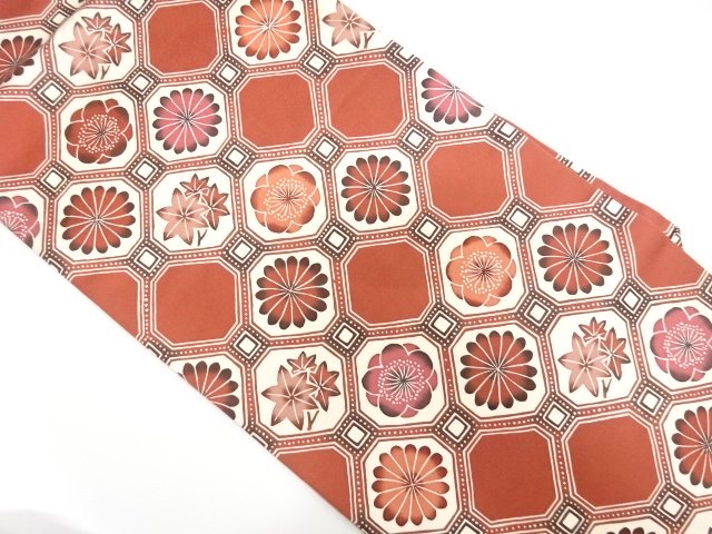 JAPANESE KIMONO / SHOKUE / PLUM / CHRYSANTHEMUM / MAPLE PATTERNS NAGOY
