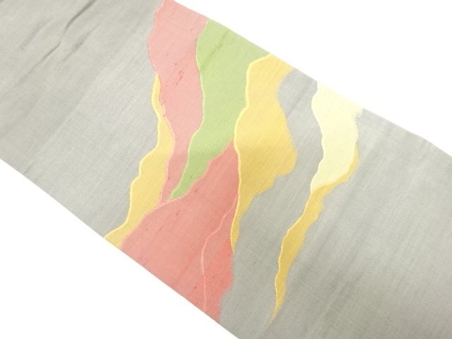JAPANESE KIMONO / YAMANAMI PATTERN WEAVING NAGOYA OBI