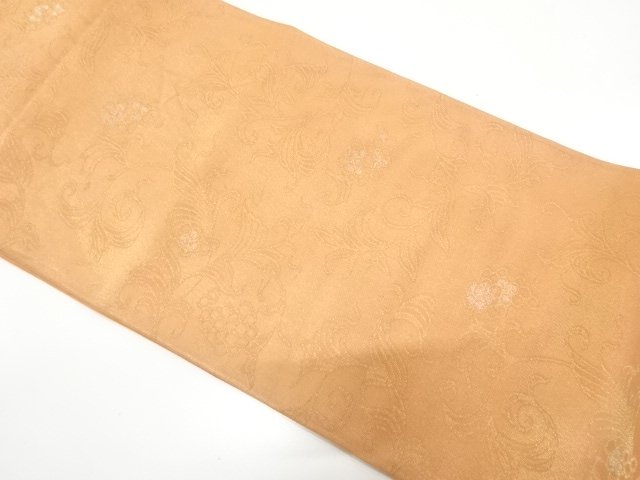 アンティーク　紗　花唐草模様織り出し袋帯（材料）