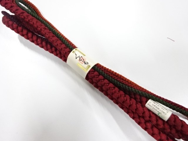 JAPANESE KIMONO / UNUSED HAND-TIED OBIJIME
