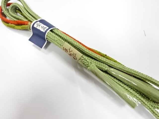 JAPANESE KIMONO / UNUSED HAND-TIED OBIJIME