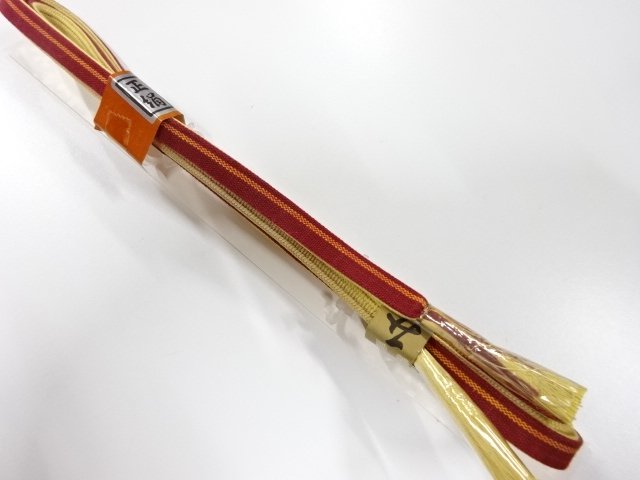 JAPANESE KIMONO / UNUSED HAND-TIED OBIJIME