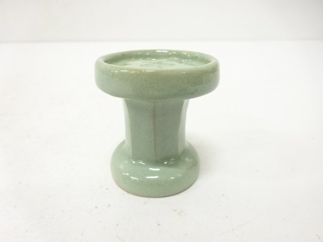 JAPANESE TEA CERAMONY / FUTAOKI LID REST / BRONZE GLAZE