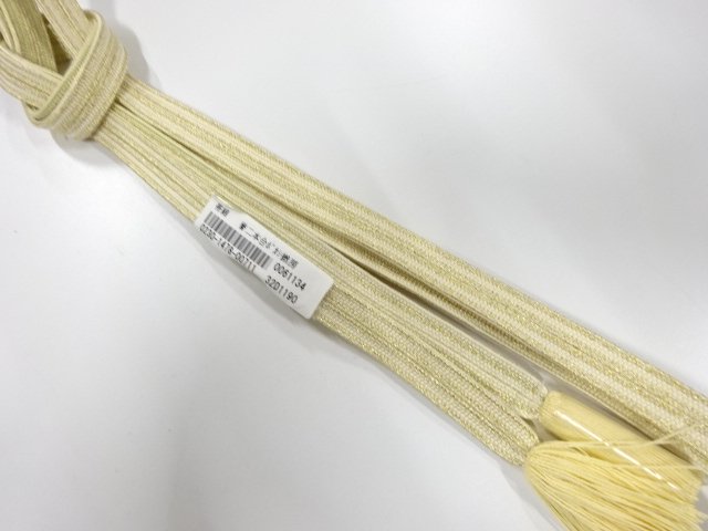 未使用品　正絹　撚り房　手組帯締め