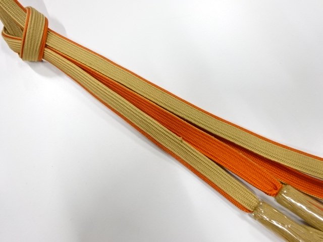 未使用品　正絹　撚り房　手組帯締め