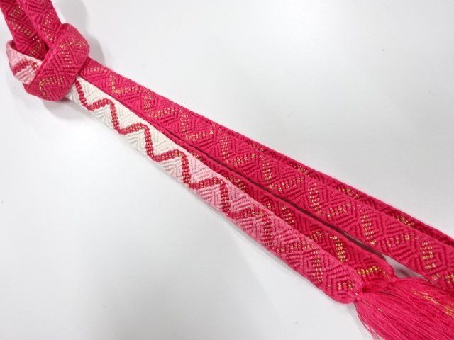 JAPANESE KIMONO / HAND-TIED OBIJIME