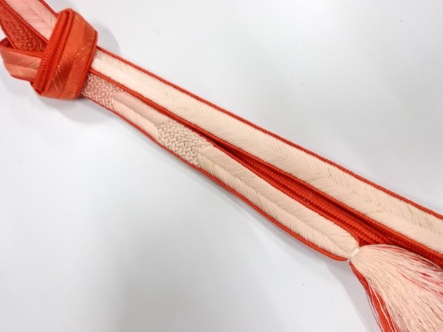 JAPANESE KIMONO / HAND-TIED OBIJIME