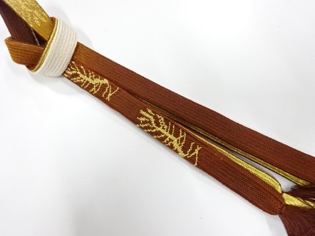 JAPANESE KIMONO / HAND-TIED OBIJIME