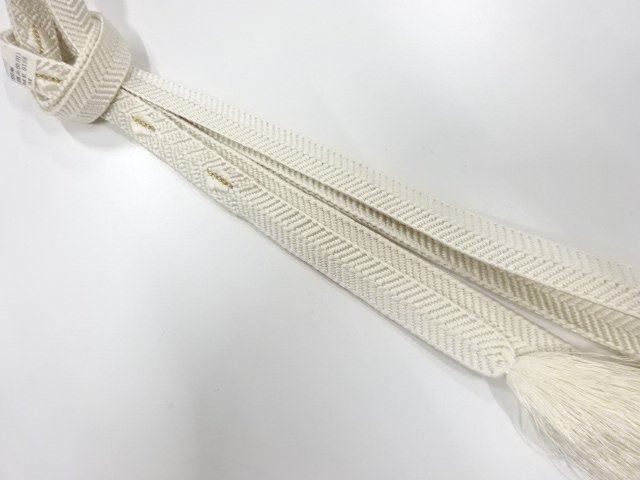 JAPANESE KIMONO / UNUSED HAND-TIED OBIJIME
