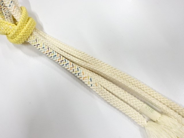 JAPANESE KIMONO / UNUSED HAND-TIED OBIJIME