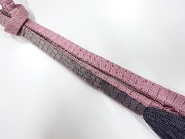 JAPANESE KIMONO / TWISTED TASSEL HAND-TIED OBIJIME