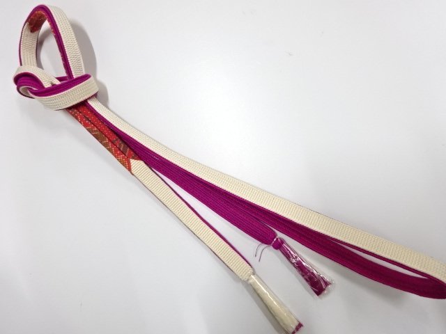 未使用品　正絹　手組帯締め
