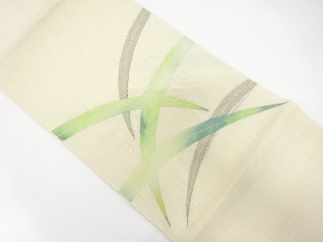 JAPANESE NAGOYA OBI FOR SUMMER / TSUMUGI / WOVEN GRASS