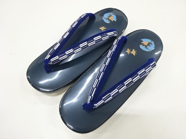 未使用品　男児桐下駄(21センチ)