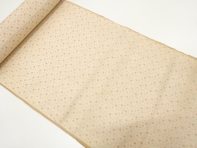 アンティーク　水玉模様織り出し　着尺反物