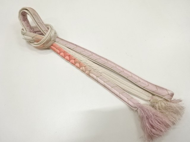 JAPANESE KIMONO / HAND-TIED OBIJIME CORD