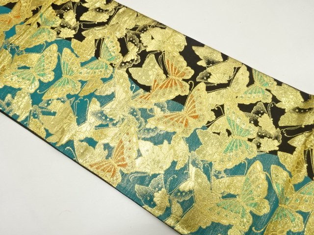 JAPANESE FUKURO OBI FOR FURISODE / WOVEN BUTTERFLY
