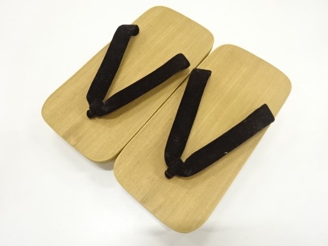 未使用品　男物桐下駄(24.5センチ)