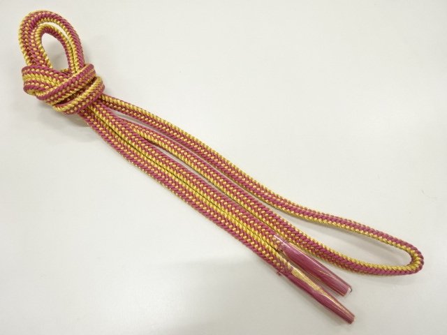 未使用品　正絹　手組帯締め