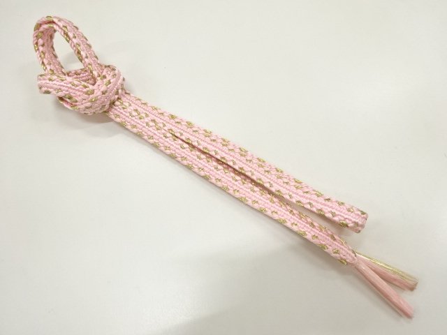 未使用品　正絹　手組帯締め