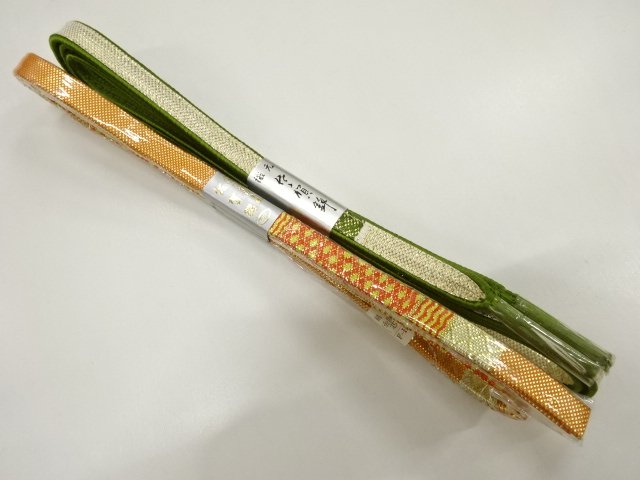 未使用品　正絹　佐賀錦帯締め　2本セット