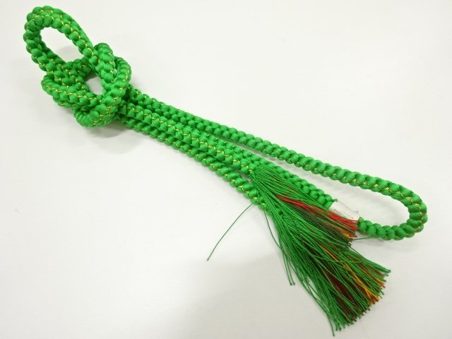 JAPANESE KIMONO / UNUSED HAND-TIED OBIJIME