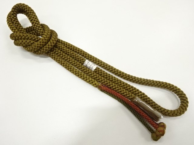 未使用品　正絹　撚り房　手組帯締め