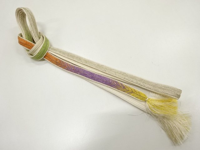 正絹　手組帯締め