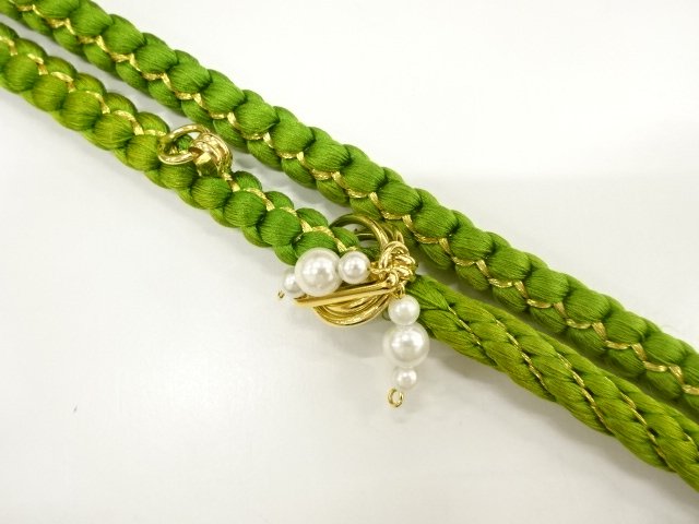 JAPANESE KIMONO / HAND-TIED OBIJIME CORD FOR FURISODE